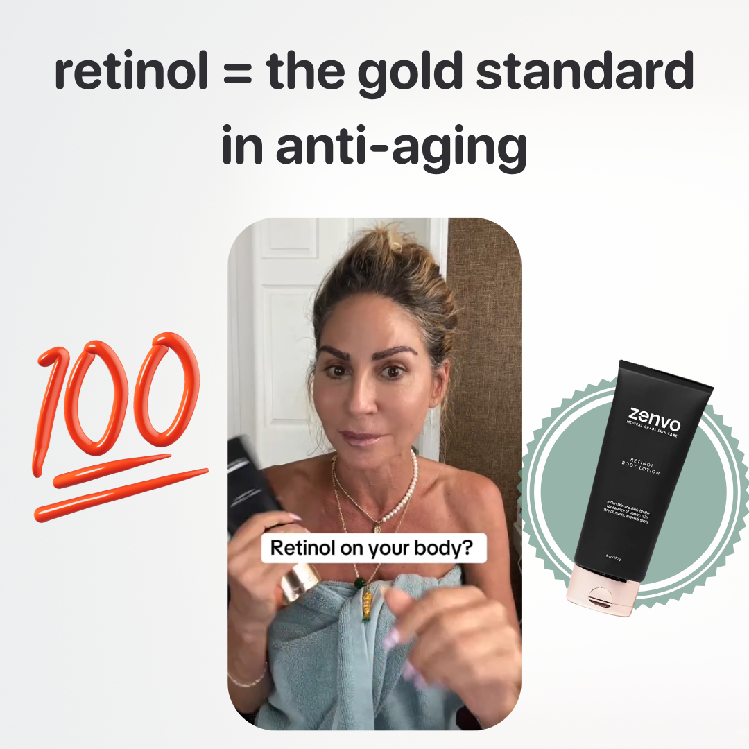 Retinol Body Lotion - Medical-Grade Formula for Younger-Looking Skin