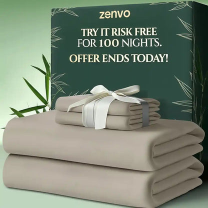 100% Bamboo Sheets with Anti-Slip Bands