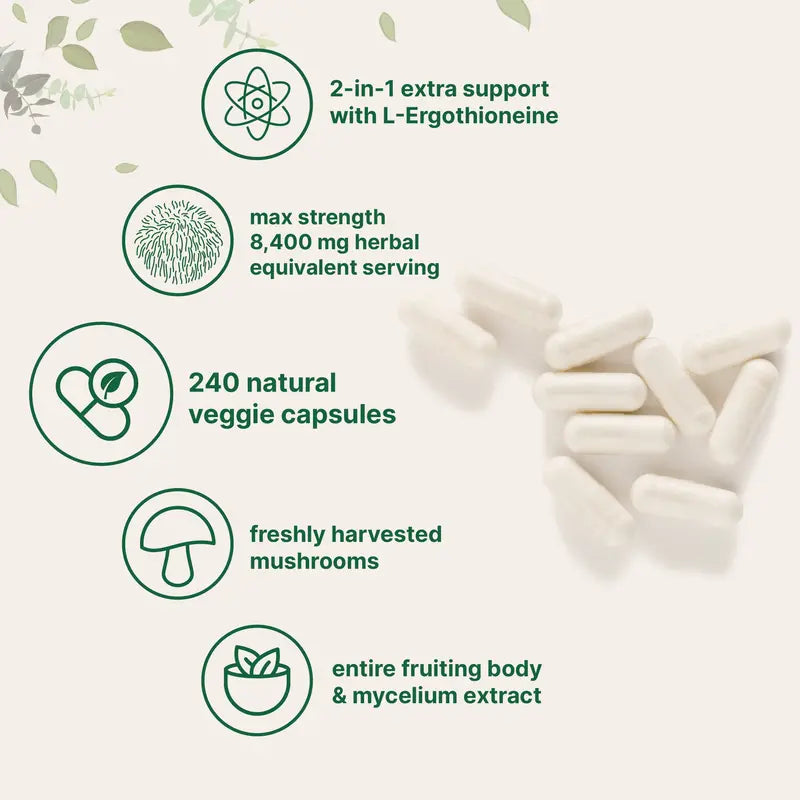 Ultra Strength Lion's Mane+ (4 Month Supply)