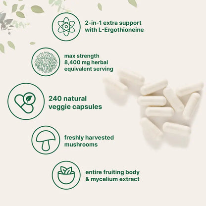 Ultra Strength Lion's Mane+ (4 Month Supply)